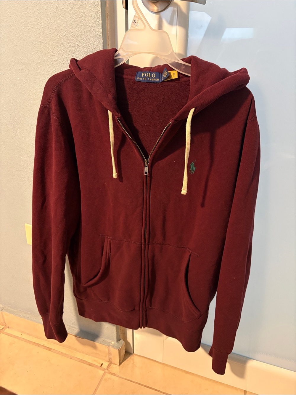 Polo by Ralph Lauren Men's Burgundy Full-Zip Hoodie
